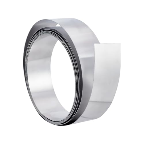NBEADS 1 Rolle 5m Flacher Aluminiumdraht, 5cm DIY Lünette Einstellung Draht für DIY Handwerk Schmuckherstellung, 0.4mm Dick von nbeads