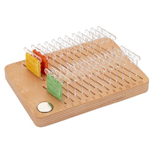 NBEADS 1 Stück Spulenständer Für Stickgarn, 24 Stück Acryl-Garnwickelbretter Nähgarnwickelbretter Spulen-Organizer Kreuzstich-Spulen Kartengarnhalter Für Organisation von Stickgarnen NBEADS 1 Stück Spulenständer Für Stickgarn, 24 Stück Acryl-Garnwickelbretter Nähgarnwickelbretter Spulen-Organizer Kreuzstich-Spulen Kartengarnhalter Für Organisation von Stickgarnen von nbeads