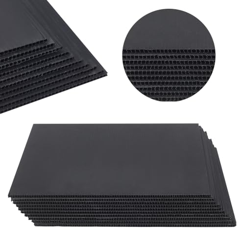 NBEADS 10 Blätter Wellplastik-Platten, 30x29.9cm Leere Hof-Rasen-Schilder 4mm Dickes Quadratisches Wellpappenschild Plastik Riffelblech für Werbetafeln Modellbau und DIY-Basteleien, Schwarz NBEADS 10 Blätter Wellplastik-Platten, 30x29.9cm Leere Hof-Rasen-Schilder 4mm Dickes Quadratisches Wellpappenschild Plastik Riffelblech für Werbetafeln Modellbau und DIY-Basteleien, Schwarz von nbeads