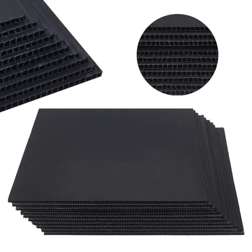 NBEADS 10 Bögen Wellplastik-Platten, 40.2x30.2cm Leere Hof-Rasen-Schilder 4mm Dickes Rechteck Wellpappe Schild Plastik Riffelbleche für Werbetafeln Modellbau und DIY-Basteleien, Schwarz NBEADS 10 Bögen Wellplastik-Platten, 40.2x30.2cm Leere Hof-Rasen-Schilder 4mm Dickes Rechteck Wellpappe Schild Plastik Riffelbleche für Werbetafeln Modellbau und DIY-Basteleien, Schwarz von nbeads