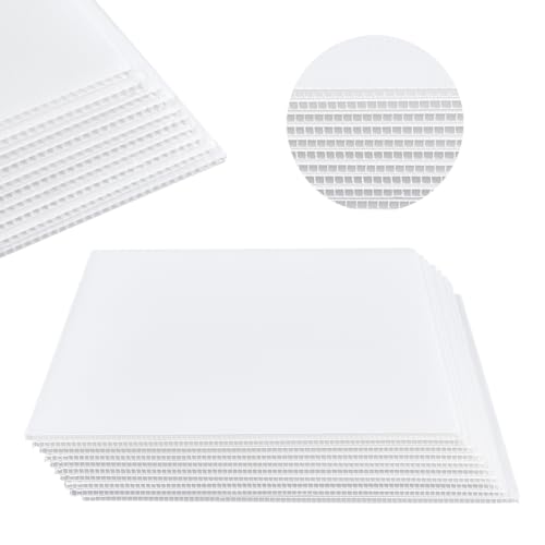 NBEADS 10 Bögen Wellplastik-Platten, 40.2x30.2cm Leere Hof-Rasen-Schilder 4mm Dickes Rechteck Wellpappe Schild Plastik Riffelbleche für Werbetafeln Modellbau und DIY-Basteleien, Weiß NBEADS 10 Bögen Wellplastik-Platten, 40.2x30.2cm Leere Hof-Rasen-Schilder 4mm Dickes Rechteck Wellpappe Schild Plastik Riffelbleche für Werbetafeln Modellbau und DIY-Basteleien, Weiß von nbeads