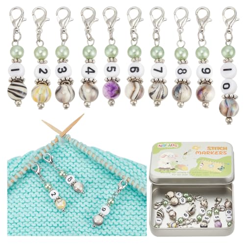 NBEADS 10 Stk. 10 Stile Grüner Rasen Perlen Maschenmarkierer, Acryl-Häkelmaschenmarkierer Maschenmarkierer mit Karabinerverschluß Stricken Häkeln Zubehör zum Markieren von Richtungsangaben NBEADS 10 Stk. 10 Stile Grüner Rasen Perlen Maschenmarkierer, Acryl-Häkelmaschenmarkierer Maschenmarkierer mit Karabinerverschluß Stricken Häkeln Zubehör zum Markieren von Richtungsangaben von nbeads