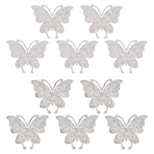 NBEADS 10 Stück 2 Stile Schmetterling Muster Strass Bügelbild Hotfix Schmetterling Kleidung Reparatur Applikation Bling Strass DIY Handwerk Applikation für Jeans Tasche Caps T-Shirts NBEADS 10 Stück 2 Stile Schmetterling Muster Strass Bügelbild Hotfix Schmetterling Kleidung Reparatur Applikation Bling Strass DIY Handwerk Applikation für Jeans Tasche Caps T-Shirts von nbeads