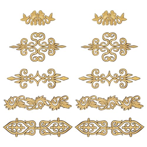 NBEADS 10 Stück 5 Stile Goldene Blumen Stickerei Patches, Ethnischer Stil Polyester aufbügeln Applique Patches Aufnähbare Applique Aufnäher Nähen Basteln Dekoration Für Kleidung Dekoration NBEADS 10 Stück 5 Stile Goldene Blumen Stickerei Patches, Ethnischer Stil Polyester aufbügeln Applique Patches Aufnähbare Applique Aufnäher Nähen Basteln Dekoration Für Kleidung Dekoration von nbeads