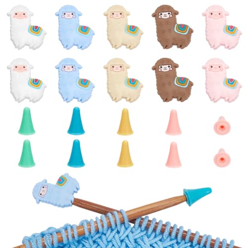 NBEADS 10 Stück Alpaka-Stricknadel-Stopfen, 30 Stück Stricknadelspitzenschutz Silikon-Maschenstopper Strickzubehör Zubehör Stricknadeln Punktschutz Für Heimwerker Und Kunsthandwerk NBEADS 10 Stück Alpaka-Stricknadel-Stopfen, 30 Stück Stricknadelspitzenschutz Silikon-Maschenstopper Strickzubehör Zubehör Stricknadeln Punktschutz Für Heimwerker Und Kunsthandwerk von nbeads