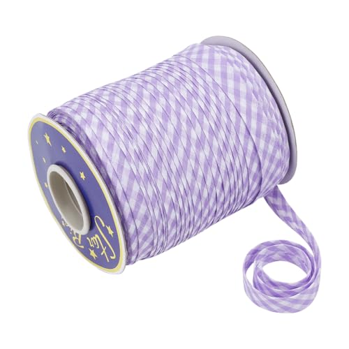 NBEADS 100 Yards Gingham Einfassband, 1.4cm Karo Geschenkband Kariertes Geschenkband Vichykaro Dekoband Polyester Kariertes Bänder für Paspelierungen Geschenkverpackungen, Blau Violett NBEADS 100 Yards Gingham Einfassband, 1.4cm Karo Geschenkband Kariertes Geschenkband Vichykaro Dekoband Polyester Kariertes Bänder für Paspelierungen Geschenkverpackungen, Blau Violett von nbeads