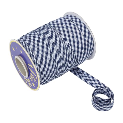 NBEADS 100 Yards Gingham Einfassband, 1.4cm Karo Geschenkband Kariertes Geschenkband Vichykaro Dekoband Polyester Kariertes Bänder für Paspelierungen Geschenkverpackungen, Mitternachtsblau NBEADS 100 Yards Gingham Einfassband, 1.4cm Karo Geschenkband Kariertes Geschenkband Vichykaro Dekoband Polyester Kariertes Bänder für Paspelierungen Geschenkverpackungen, Mitternachtsblau von nbeads
