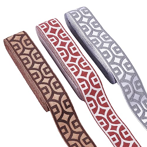 nbeads 15 Yards 3 Farben Vintage Ethno Band, 3cm Breites Polycotton Satinband Münzmuster Band Vintage Band Für DIY Home Dekoration Kleidung Desgin Kleidungsstück Zubehör nbeads 15 Yards 3 Farben Vintage Ethno Band, 3cm Breites Polycotton Satinband Münzmuster Band Vintage Band Für DIY Home Dekoration Kleidung Desgin Kleidungsstück Zubehör von nbeads