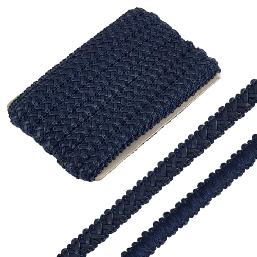 NBEADS 15 Yards Kunstleder-Zopfborte, 1.3cm Breit Marineblaues Gewebtes Zopfband Mit Fischgrätenmuster Flaches Zopfband Spitzenband Für Heimdekoration DIY Nähen Basteln NBEADS 15 Yards Kunstleder-Zopfborte, 1.3cm Breit Marineblaues Gewebtes Zopfband Mit Fischgrätenmuster Flaches Zopfband Spitzenband Für Heimdekoration DIY Nähen Basteln von nbeads