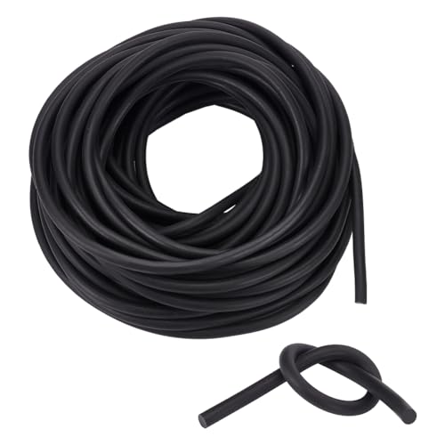 NBEADS 15m Gummischnüre zum Nähen, 6mm Dickes Gummiseil Runde Kordel Schwarzer Gummischlauch Perlenherstellun Stretchschnur Für Halten von Maschen Armbändern Halsketten Perlen NBEADS 15m Gummischnüre zum Nähen, 6mm Dickes Gummiseil Runde Kordel Schwarzer Gummischlauch Perlenherstellun Stretchschnur Für Halten von Maschen Armbändern Halsketten Perlen von nbeads