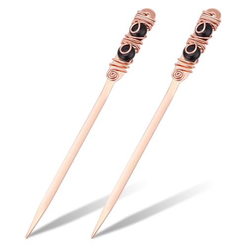 NBEADS 2 Stk. Perlen-Brieföffner, Gold Briefumschlag-Brieföffner mit 2 Schwarz Naturstein Draht Gewickelt Edelstahl Brieföffner für DIY Geschenk Büro Hausbedarf NBEADS 2 Stk. Perlen-Brieföffner, Gold Briefumschlag-Brieföffner mit 2 Schwarz Naturstein Draht Gewickelt Edelstahl Brieföffner für DIY Geschenk Büro Hausbedarf von nbeads
