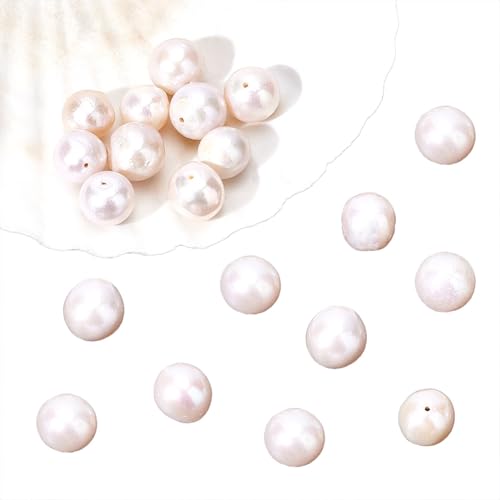 NBEADS 20 Stück 10~12 mm Natürliche kultivierte Süßwasserperlen, Große Größe Weiße Barock Süßwasserperlen Runde Lose Pearl Perlen Charms zum auffädeln Handwerk Ohrring Anhänger Schmuckherstellung NBEADS 20 Stück 10~12 mm Natürliche kultivierte Süßwasserperlen, Große Größe Weiße Barock Süßwasserperlen Runde Lose Pearl Perlen Charms zum auffädeln Handwerk Ohrring Anhänger Schmuckherstellung von nbeads