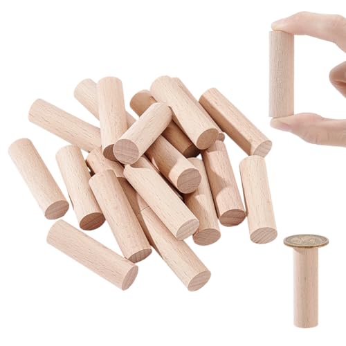 NBEADS 20 Stück Holzstäbchen zum Basteln, 5.1cm Lange 15mm Durchmesser Rundholz Unfertige Holzstäbchen Modellbau Schnitzen Für Heimwerker Basteln Malen Haus Gartendekoration NBEADS 20 Stück Holzstäbchen zum Basteln, 5.1cm Lange 15mm Durchmesser Rundholz Unfertige Holzstäbchen Modellbau Schnitzen Für Heimwerker Basteln Malen Haus Gartendekoration von nbeads