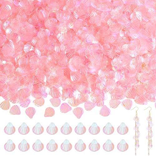 NBEADS 2000 Stück Muschel Pailletten, 220g Lose Pailletten Aus Kunstharz Mit 2 Löchern Schillernde UV Beschichtung Kunstharz Anhänger Zum Nähen Verzieren Und Basteln, Rosa NBEADS 2000 Stück Muschel Pailletten, 220g Lose Pailletten Aus Kunstharz Mit 2 Löchern Schillernde UV Beschichtung Kunstharz Anhänger Zum Nähen Verzieren Und Basteln, Rosa von nbeads
