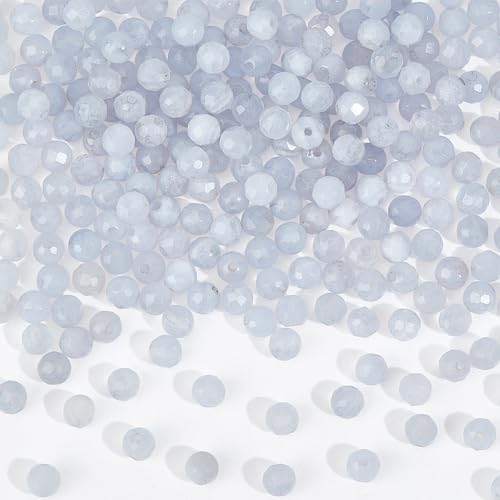 NBEADS 226 Stück Natürliche Blaue Lace Achat Perlen, 2,5 mm Facettierte Runde Lose Abstandshalter-Perlen Stein Perlen Stränge für DIY Armbänder Halsketten Schmuck Handwerk Machen, Loch: 1mm NBEADS 226 Stück Natürliche Blaue Lace Achat Perlen, 2,5 mm Facettierte Runde Lose Abstandshalter-Perlen Stein Perlen Stränge für DIY Armbänder Halsketten Schmuck Handwerk Machen, Loch: 1mm von nbeads