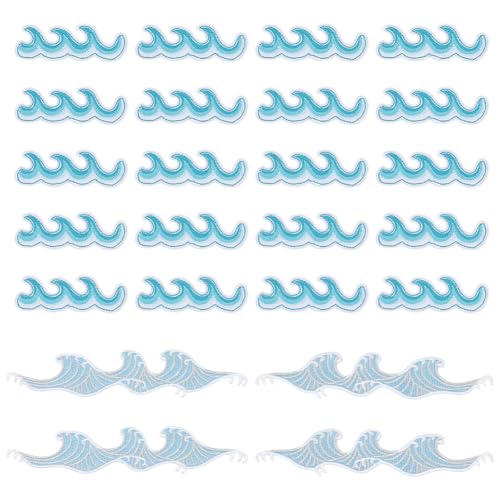 NBEADS 24 Stück 3 Stile Blaues Meer Aufnäher, Welle Gestickte Aufnäher Blaue Meereswelle Aufnäher Welle Applique für DIY Kleidung Kleid Jacken Rucksäcke Hüte Nähen Handarbeiten Dekor NBEADS 24 Stück 3 Stile Blaues Meer Aufnäher, Welle Gestickte Aufnäher Blaue Meereswelle Aufnäher Welle Applique für DIY Kleidung Kleid Jacken Rucksäcke Hüte Nähen Handarbeiten Dekor von nbeads