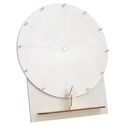 NBEADS 29cm Drehendes Preisrad, Hölzernes Tombola-Spinn-Preisrad mit Ständer Löschbares Preis-Tisch-Drehrad für Hochzeit Verlobung Party NBEADS 29cm Drehendes Preisrad, Hölzernes Tombola-Spinn-Preisrad mit Ständer Löschbares Preis-Tisch-Drehrad für Hochzeit Verlobung Party von nbeads
