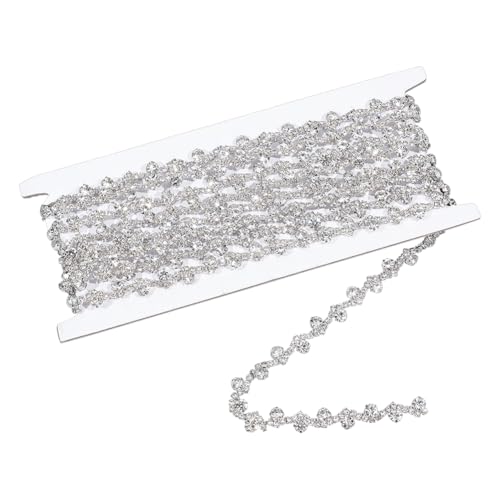 NBEADS 3 Yards Strass Trimm, S-Förmige Strasskette Funkelnde Kristall Strass Kette Strass Applikation Für Hochzeits Party Dekoration Brautkostüm Verzierung Kleidungszubehör von nbeads