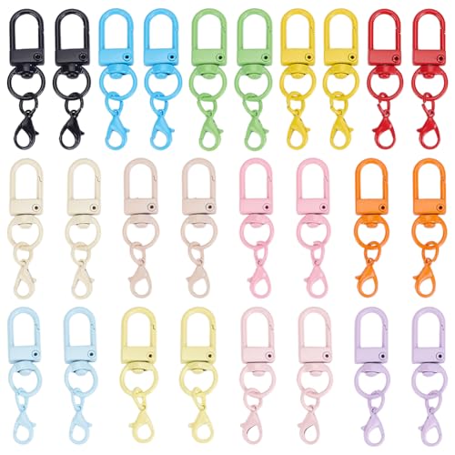 NBEADS 30 Stk. Schlüssel Karabiner, Bunte Hummer Haken Karabinerhaken Schlüsselanhänger für Tasche Schlüsselketten Verbinder Schmuckherstellung NBEADS 30 Stk. Schlüssel Karabiner, Bunte Hummer Haken Karabinerhaken Schlüsselanhänger für Tasche Schlüsselketten Verbinder Schmuckherstellung von nbeads