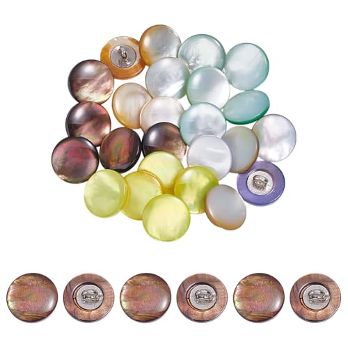NBEADS 30 Stück 5 Farben Stile Legierung Muschel Schaftknöpfe. Muschel Ösenknöpfe 1 Loch Ösenknöpfe Perlen Flache Runde MOP Knöpfe Dekorative Kunstperlen Knöpfe Für DIY Bastelkleidung, 1.1x0.6cm NBEADS 30 Stück 5 Farben Stile Legierung Muschel Schaftknöpfe. Muschel Ösenknöpfe 1 Loch Ösenknöpfe Perlen Flache Runde MOP Knöpfe Dekorative Kunstperlen Knöpfe Für DIY Bastelkleidung, 1.1x0.6cm von nbeads
