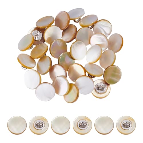 NBEADS 30 Stück Stile Legierung Muschel Schaftknöpfe, Muschel Ösenknöpfe Platin Ösenknöpfe Perlen Knöpfe Flach Rund Perlmutt Dekorative Kunstperlen Knöpfe Für DIY Bastelkleidung, 1.15x0.65cm NBEADS 30 Stück Stile Legierung Muschel Schaftknöpfe, Muschel Ösenknöpfe Platin Ösenknöpfe Perlen Knöpfe Flach Rund Perlmutt Dekorative Kunstperlen Knöpfe Für DIY Bastelkleidung, 1.15x0.65cm von nbeads