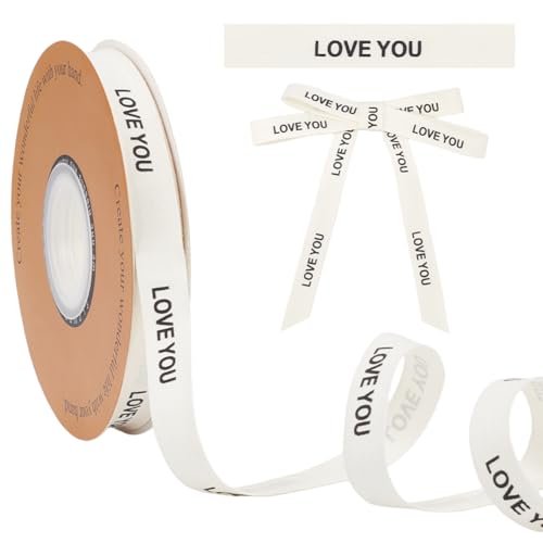 NBEADS 30 Yards Baumwollband Mit Fischgrätenmuster, 13mm Bänder Mit Aufdruck Love You Für Geschenkverpackungen Schleifenherstellung Geburtstags Und Weihnachtsdekoration NBEADS 30 Yards Baumwollband Mit Fischgrätenmuster, 13mm Bänder Mit Aufdruck Love You Für Geschenkverpackungen Schleifenherstellung Geburtstags Und Weihnachtsdekoration von nbeads