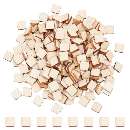 NBEADS 300 Stk. Holz Quadratische Scheiben, 1x1cm leere hölzerne Ausschnitte Basswood Blatt Craft Holz Blätter Board für Holzverbrennung Kunst und Kunsthandwerk, Holzgravur NBEADS 300 Stk. Holz Quadratische Scheiben, 1x1cm leere hölzerne Ausschnitte Basswood Blatt Craft Holz Blätter Board für Holzverbrennung Kunst und Kunsthandwerk, Holzgravur von nbeads
