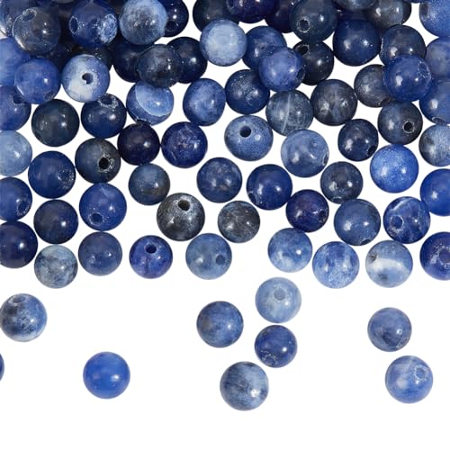 NBEADS 4 Stränge Über 192 Stück Sodalith-Perlen, 4mm Natürliche Runde Lose Perlen Runde Sodalith-Perlen Lose Edelstein-Perlen für DIY Crafts Halskette Armband Schmuckherstellung NBEADS 4 Stränge Über 192 Stück Sodalith-Perlen, 4mm Natürliche Runde Lose Perlen Runde Sodalith-Perlen Lose Edelstein-Perlen für DIY Crafts Halskette Armband Schmuckherstellung von nbeads