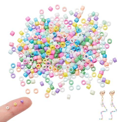 NBEADS 448 Stück Heishi Scheibe Perlen Stränge, Lampwork Saatgut Perlen Flache Runde Heishi-Perlen Tschechische Lose Perlen für Beading-Schmuckherstellung, 2.5x2mm, Candy Farbe Serie NBEADS 448 Stück Heishi Scheibe Perlen Stränge, Lampwork Saatgut Perlen Flache Runde Heishi-Perlen Tschechische Lose Perlen für Beading-Schmuckherstellung, 2.5x2mm, Candy Farbe Serie von nbeads