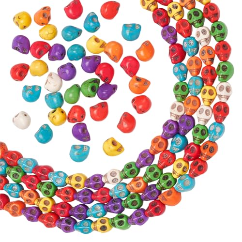 nbeads 5 Strnge ber 210 Stck Synthetische Trkis Totenkopf Perlen, Bunte Schdel Form Stein Lose Spacer Perlen fr Halloween Armband Halskette Schmuckherstellung nbeads 5 Strnge ber 210 Stck Synthetische Trkis Totenkopf Perlen, Bunte Schdel Form Stein Lose Spacer Perlen fr Halloween Armband Halskette Schmuckherstellung von nbeads