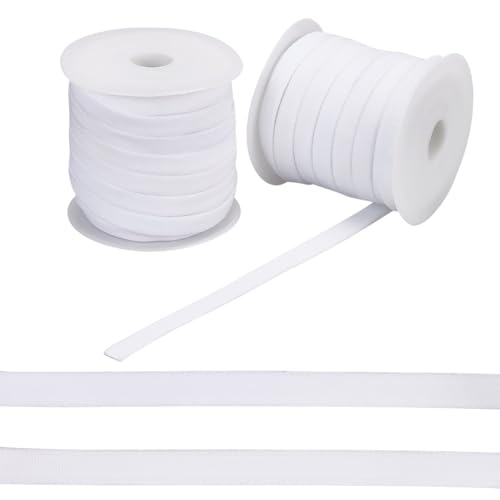 NBEADS 50 Yards BH-Träger Elastisch, 12 mm Bügelgehäuse-Gummiband Flaches Elastisches BH-Band Aus Nylon Ersatz-BH-Abdeckband Mit Kunststoffspule Für Nähzubehör, Weiß NBEADS 50 Yards BH-Träger Elastisch, 12 mm Bügelgehäuse-Gummiband Flaches Elastisches BH-Band Aus Nylon Ersatz-BH-Abdeckband Mit Kunststoffspule Für Nähzubehör, Weiß von nbeads
