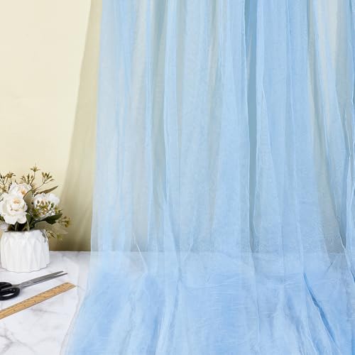 NBEADS 5m Polyester Mesh Stoff, 1.6m breit Tüll Stoff Helles Himmelblau Atmungsaktives Mesh Material für Kleidung Futter Sportbekleidung DIY Basteln Kostüm Design NBEADS 5m Polyester Mesh Stoff, 1.6m breit Tüll Stoff Helles Himmelblau Atmungsaktives Mesh Material für Kleidung Futter Sportbekleidung DIY Basteln Kostüm Design von nbeads