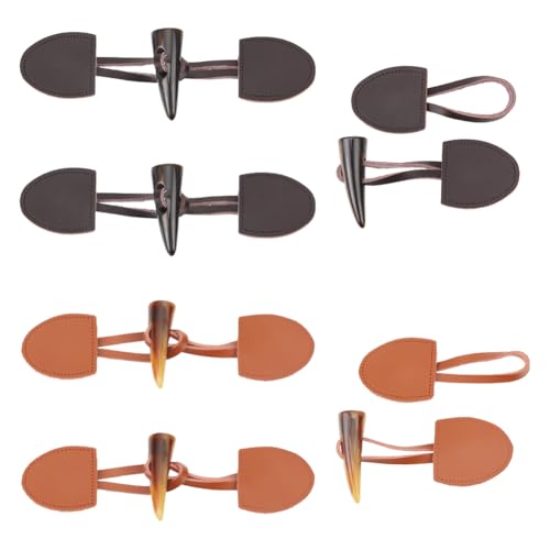 NBEADS 6 Set 2 Farben Leder Knebelknopf, Ochsenhorn Knopf Verschluss Leder Horn Knebelverschluss Lederverschluss Für DIY Handwerk Kleidung Nähen Dekoration Zubehör NBEADS 6 Set 2 Farben Leder Knebelknopf, Ochsenhorn Knopf Verschluss Leder Horn Knebelverschluss Lederverschluss Für DIY Handwerk Kleidung Nähen Dekoration Zubehör von nbeads