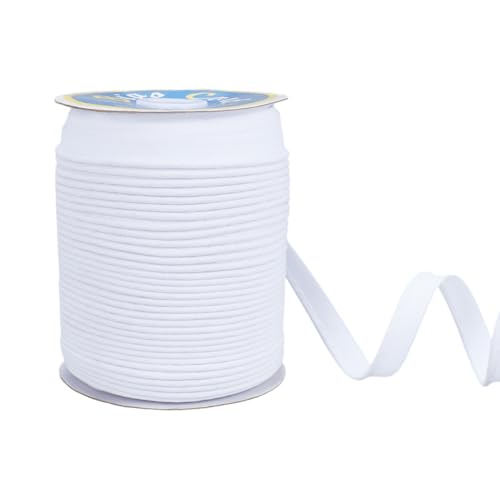 nbeads 66m Paspelband zum Nähen, 1,3cm Bias-Bindeband Doppelt gefaltetes Einfassband Nähhandwerkliches Einfassband für Nähen Säumen Säumen Paspelieren Quilten Projekte, Weiß nbeads 66m Paspelband zum Nähen, 1,3cm Bias-Bindeband Doppelt gefaltetes Einfassband Nähhandwerkliches Einfassband für Nähen Säumen Säumen Paspelieren Quilten Projekte, Weiß von nbeads