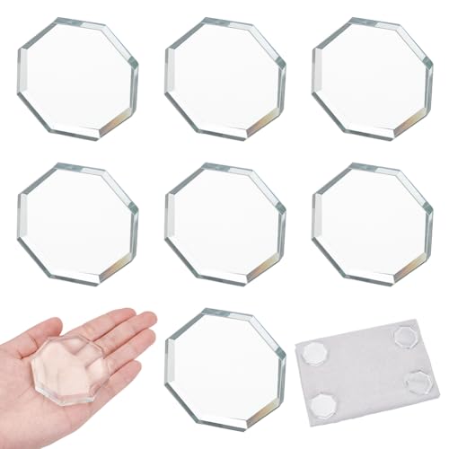 NBEADS 7 Stück Glasgewebe-Muster-Gewichte, achteckige Muster-Gewichte zum Nähen von Stoffmuster-Gewichten, Schneidern für Nähzubehör, 5,6 x 5,6 cm von nbeads