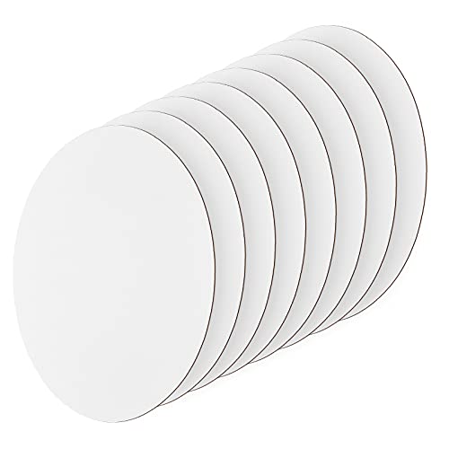 NBEADS 8 Stk. Oval Leinwand Paneele, Bemalen Canvas Panels Leere Leinwand Zeichenbretter Für Studenten DIY Basteln Öl Acrylmalerei Künstler Hobby Maler Und Anfänger, 30x20 cm von nbeads