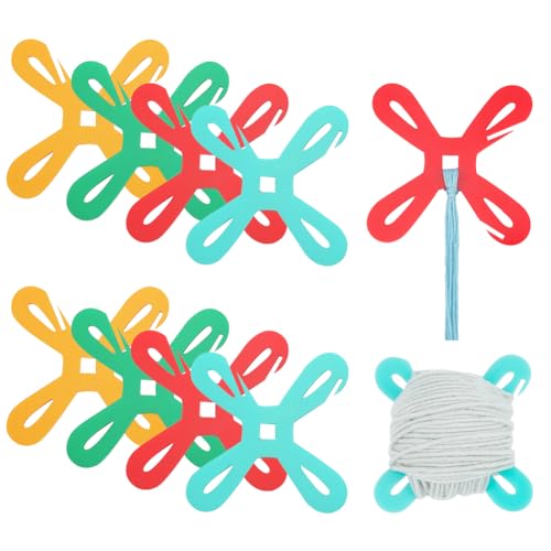 NBEADS 8 Stück 4 Farben Kreuz Garnspulen, 7.9x7.95cm Transparenter Acryl-Garnwickler Kreuzstich-Spulen-Organizer Garn Stricken Nähen Häkeln Weben Werkzeug Zum Stricken Nähen NBEADS 8 Stück 4 Farben Kreuz Garnspulen, 7.9x7.95cm Transparenter Acryl-Garnwickler Kreuzstich-Spulen-Organizer Garn Stricken Nähen Häkeln Weben Werkzeug Zum Stricken Nähen von nbeads