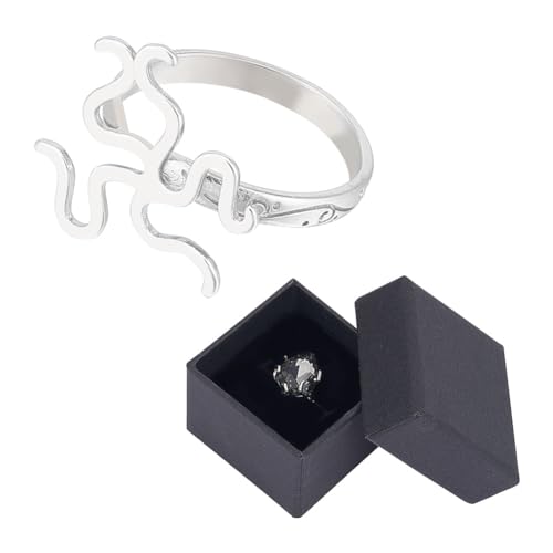 NBEADS 925 Sterling Silber Ring Rohling, 1.5x1.8cm Offene Manschettenring-Fundstücke Einstellbare Claw Prong Ring Blank Einstellungen mit Schmuck Geschenk Boxen für DIY Ring-Schmuck Machen NBEADS 925 Sterling Silber Ring Rohling, 1.5x1.8cm Offene Manschettenring-Fundstücke Einstellbare Claw Prong Ring Blank Einstellungen mit Schmuck Geschenk Boxen für DIY Ring-Schmuck Machen von nbeads