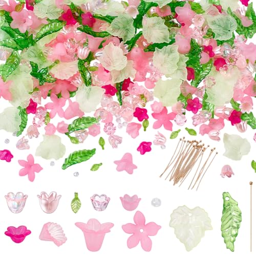 NBEADS Acrylperlen, sortiert, Blumenperlen, Kappen, Ahornblatt, Acryl-Anhänger, Blätter, lose Perlen, Ohrringherstellung, Set mit facettierten Glasperlen, Messing-Kugelnadeln für Schmuckherstellung NBEADS Acrylperlen, sortiert, Blumenperlen, Kappen, Ahornblatt, Acryl-Anhänger, Blätter, lose Perlen, Ohrringherstellung, Set mit facettierten Glasperlen, Messing-Kugelnadeln für Schmuckherstellung von nbeads