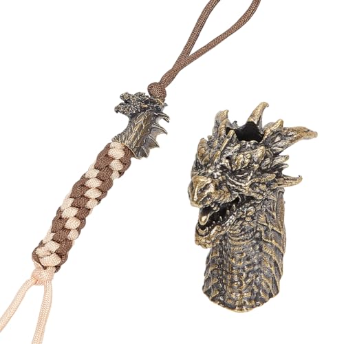 NBEADS Europäische Fallschirmperle Aus Messing, 3.3x1.7x3.25cm Drachenkopfperlen 0.6cm Große Lochperlen Antik-Bronze-Lanyard-Perlen Für EDC Geflochtenes Seil Anhänger Schnalle Schlüsselanhänger NBEADS Europäische Fallschirmperle Aus Messing, 3.3x1.7x3.25cm Drachenkopfperlen 0.6cm Große Lochperlen Antik-Bronze-Lanyard-Perlen Für EDC Geflochtenes Seil Anhänger Schnalle Schlüsselanhänger von nbeads