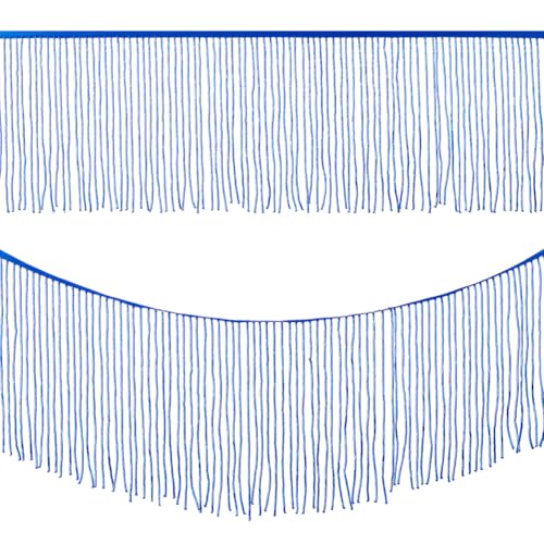NBEADS Fransenborte mit Perlen, 15,2 cm breit, Band Quaste Fransenborte Glasfaser-Quaste für Kleidung, Accessoires, lateinamerikanische Hochzeitskleid, DIY, Lampenschirm, Dekoration, Blau NBEADS Fransenborte mit Perlen, 15,2 cm breit, Band Quaste Fransenborte Glasfaser-Quaste für Kleidung, Accessoires, lateinamerikanische Hochzeitskleid, DIY, Lampenschirm, Dekoration, Blau von nbeads