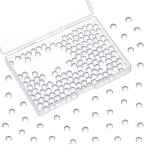 NBEADS Glasquarz-Perlen, 6 mm, Naturstein, runde Perlen, transparent, glatt, für DIY-Schmuckherstellung, Heimdekorationen, 500 Stück NBEADS Glasquarz-Perlen, 6 mm, Naturstein, runde Perlen, transparent, glatt, für DIY-Schmuckherstellung, Heimdekorationen, 500 Stück von nbeads