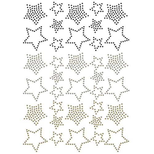 NBEADS Glitzernder Strass-Stern-Aufkleber, Applikationen Zum Aufbügeln Edelstein-Randaufkleber Glas-Hotfix-Strasssteine Für Kunsthandwerk Kleidung Dekoration, 29.7x21cm NBEADS Glitzernder Strass-Stern-Aufkleber, Applikationen Zum Aufbügeln Edelstein-Randaufkleber Glas-Hotfix-Strasssteine Für Kunsthandwerk Kleidung Dekoration, 29.7x21cm von nbeads