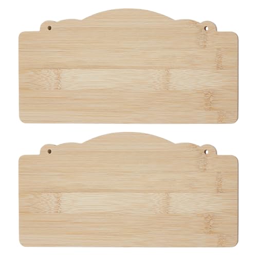NBEADS Holzschild, blanko, unlackiert, Holz-Türhänger mit Loch für Geschäft, Zuhause, Basteln, Urlaubsdekoration, rechteckig, 12 x 24 cm, 2 Stück NBEADS Holzschild, blanko, unlackiert, Holz-Türhänger mit Loch für Geschäft, Zuhause, Basteln, Urlaubsdekoration, rechteckig, 12 x 24 cm, 2 Stück von nbeads