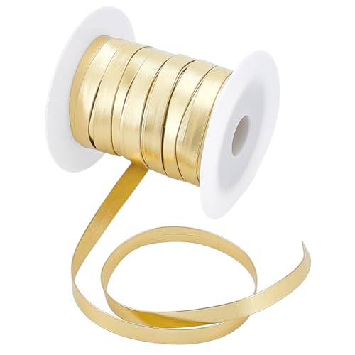 NBEADS Kunstlederband, 1 cm, goldfarben, flach, metallisch, glänzende Spitzenborte für Kleidung, Nähen, Basteln, Verpacken, 21,8 m NBEADS Kunstlederband, 1 cm, goldfarben, flach, metallisch, glänzende Spitzenborte für Kleidung, Nähen, Basteln, Verpacken, 21,8 m von nbeads