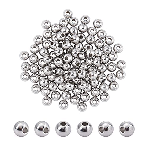 NBEADS Metall-Abstandshalter-Perlen, 6 mm, 2 mm Loch, massives 304 Edelstahl, Rondelle-Perlen, lose Metallperlen für DIY-Armbänder, Schmuckherstellung, 100 Stück NBEADS Metall-Abstandshalter-Perlen, 6 mm, 2 mm Loch, massives 304 Edelstahl, Rondelle-Perlen, lose Metallperlen für DIY-Armbänder, Schmuckherstellung, 100 Stück von nbeads