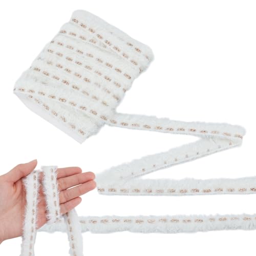 NBEADS Spitzenborte, 1,6 m, weißer Spitzenbesatz, Nähen, metallischer Rand, Polyester, Marderhaarband für Kleidung, Vorhang, Kissen, Bordüre, DIY, Schmuck, Schleifenherstellung NBEADS Spitzenborte, 1,6 m, weißer Spitzenbesatz, Nähen, metallischer Rand, Polyester, Marderhaarband für Kleidung, Vorhang, Kissen, Bordüre, DIY, Schmuck, Schleifenherstellung von nbeads