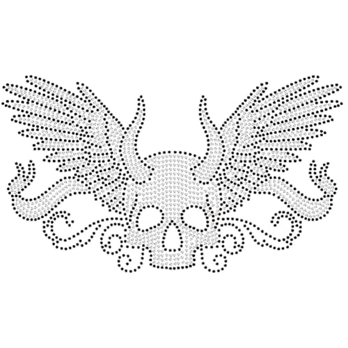 NBEADS Totenkopf Strass Aufkleber, 29.7x21cm Teufelsengel Wrmebertragung Abziehbild Bling Kristall Abziehbilder Gothic Wrmebertragung Aufnher Kleidung Reparatur Applique fr T-Shirt, Kleidung - 1 Stck NBEADS Totenkopf Strass Aufkleber, 29.7x21cm Teufelsengel Wrmebertragung Abziehbild Bling Kristall Abziehbilder Gothic Wrmebertragung Aufnher Kleidung Reparatur Applique fr T-Shirt, Kleidung - 1 Stck von nbeads