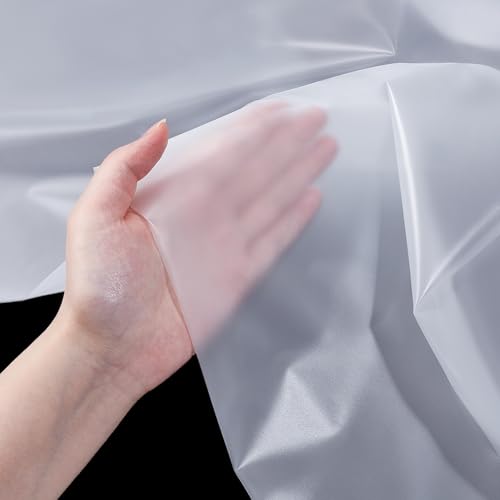 NBEADS Transparenter TPU-Stoff, 0,1 mm dick, transparent, solide, wasserdicht, flexibel, einfarbig, gewebt, Meterware NBEADS Transparenter TPU-Stoff, 0,1 mm dick, transparent, solide, wasserdicht, flexibel, einfarbig, gewebt, Meterware von nbeads