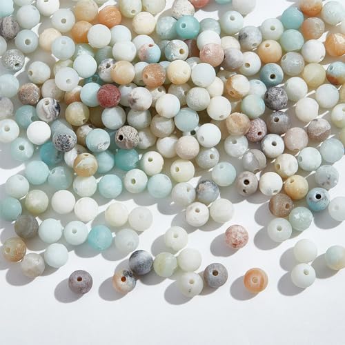 NBEADS Über 288 Stk. Natürliche Amazonit Perlen, Ungefärbte 4mm Runde Gefrostete Blume Amazonit Perlen Edelstein Perlen Stein Lose Perlen für Armband Halskette Schmuckherstellung, Loch: 1mm NBEADS Über 288 Stk. Natürliche Amazonit Perlen, Ungefärbte 4mm Runde Gefrostete Blume Amazonit Perlen Edelstein Perlen Stein Lose Perlen für Armband Halskette Schmuckherstellung, Loch: 1mm von nbeads
